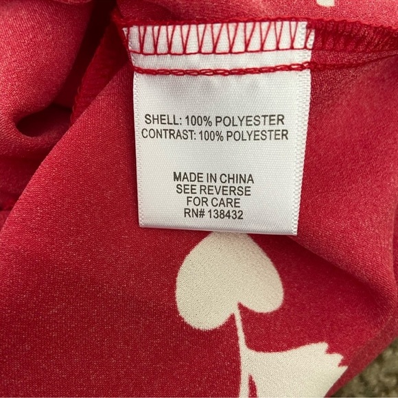 ModCloth cherry and heart red dress - Picture 8 of 9